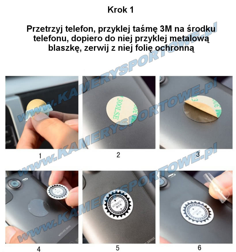 uchwyt magnetyczny instrukcja montażu krok 1